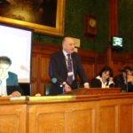 Sabri Atman, Stephen Pound (MP), Lina Yakubava and Ara Sarafian, Assyrian Genocide Conference, in House of Commons, London, January 24, 2006.